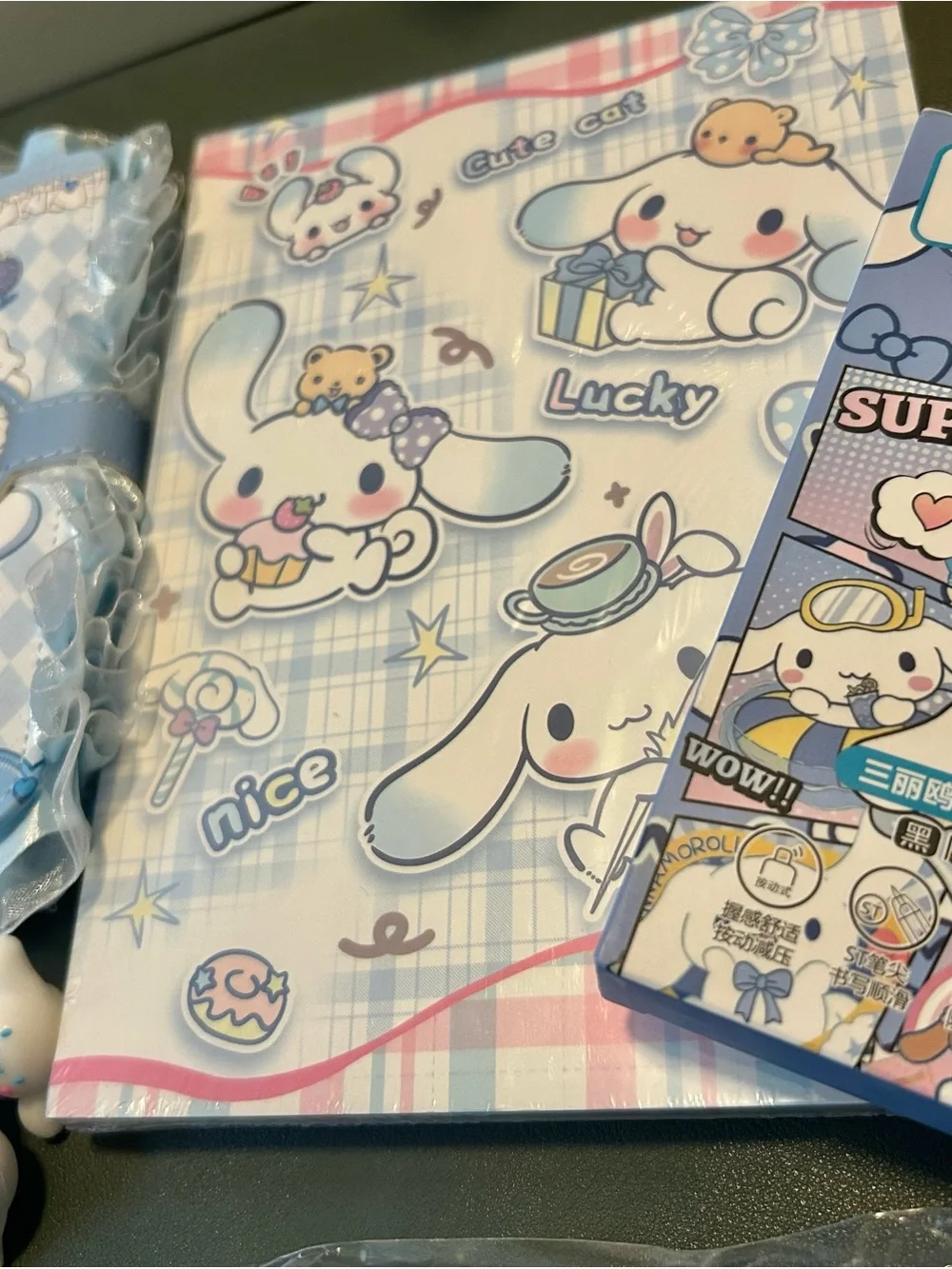 Cinnamoroll Blue Notebook & Stationery Set
